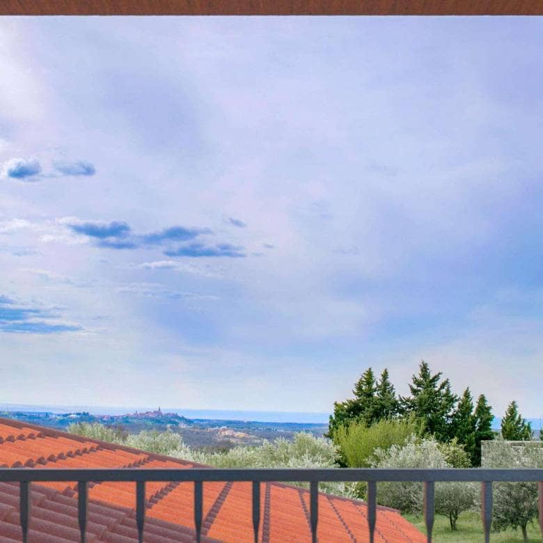 Momjan | Vila novogradnja z bazenom in čudovitim razgledom
