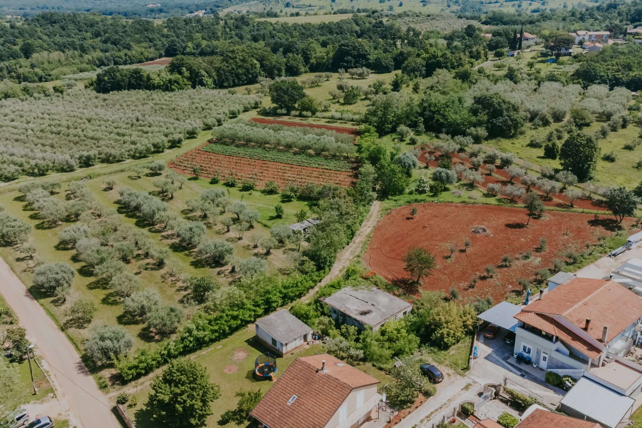 окрестности Умага | Земля с видом на море и разрешение на виллу с бассейном