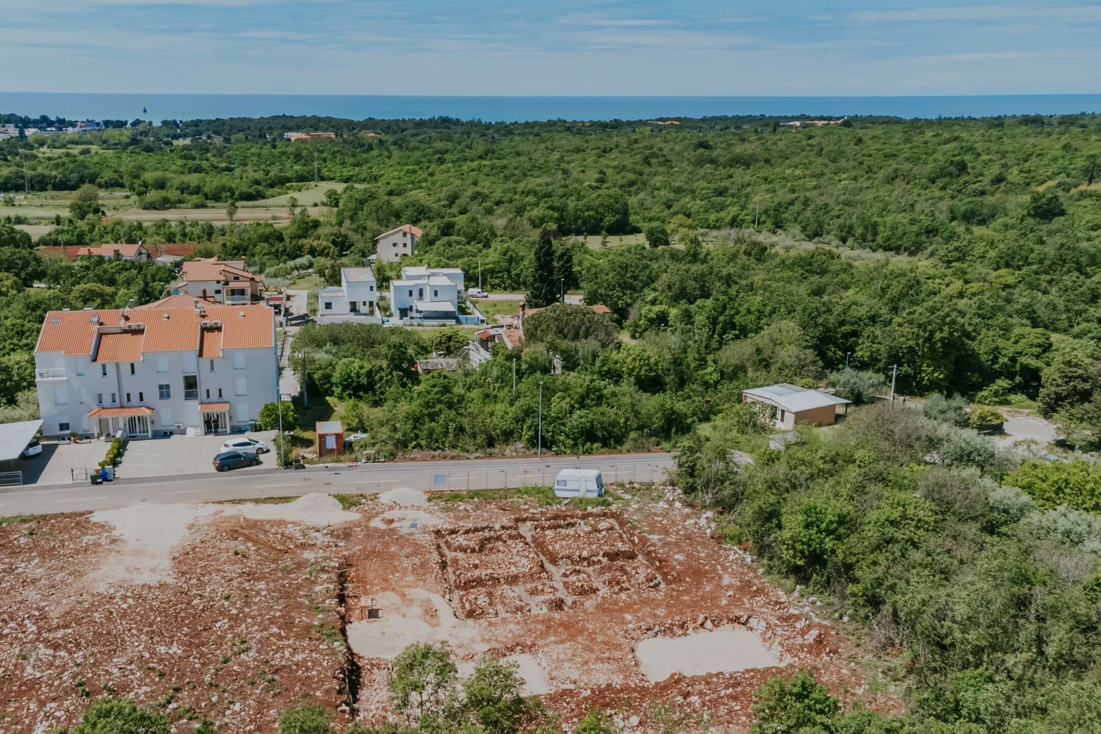 Umgebung von Umag | Doppelhaushälfte in einem Neubau mit Meerblick