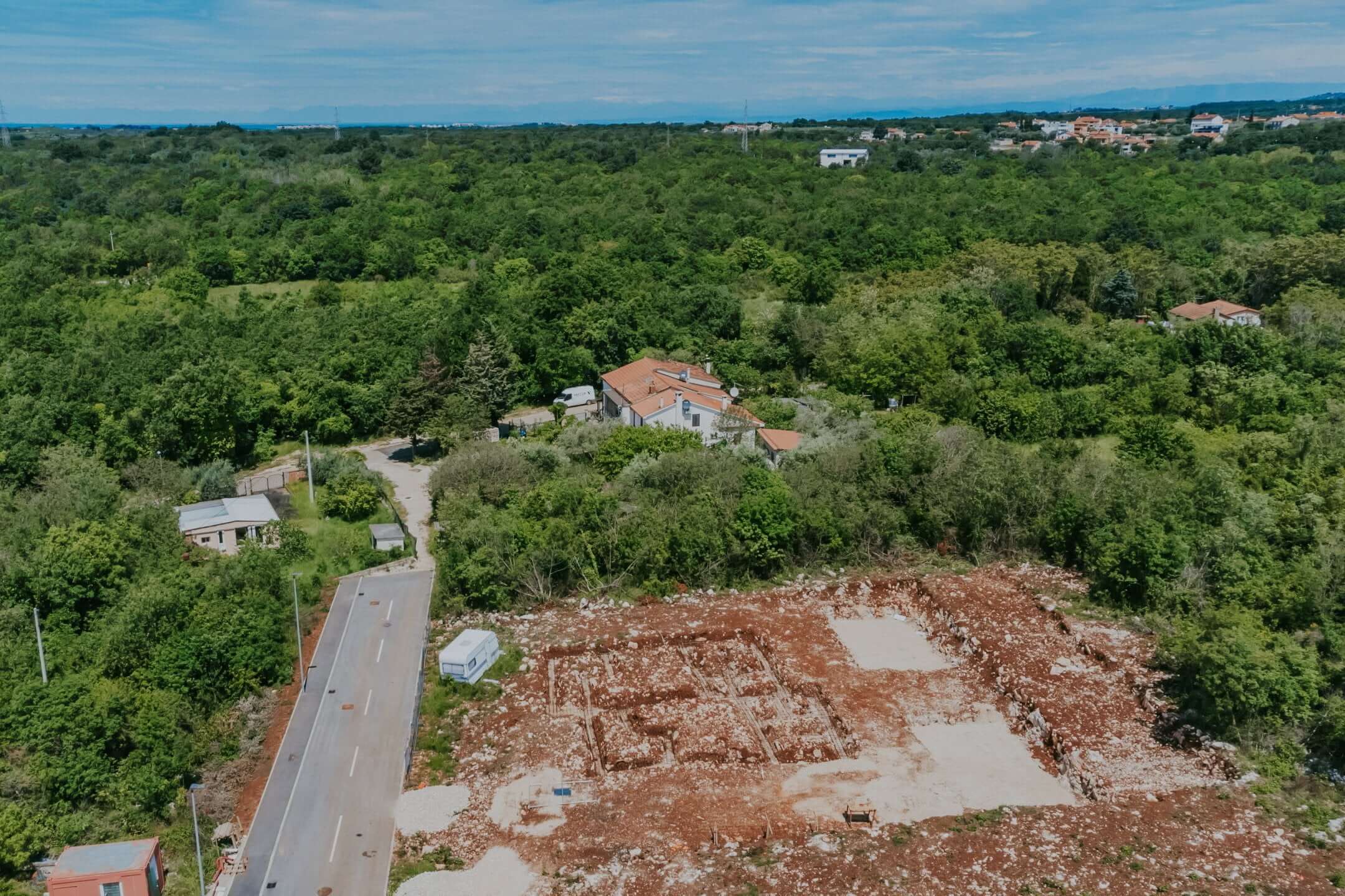 Umgebung von Umag | Doppelhaushälfte in einem Neubau mit Meerblick