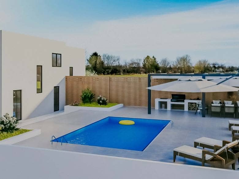 Umgebung von Umag | Doppelhaushälfte in einem Neubau mit Meerblick