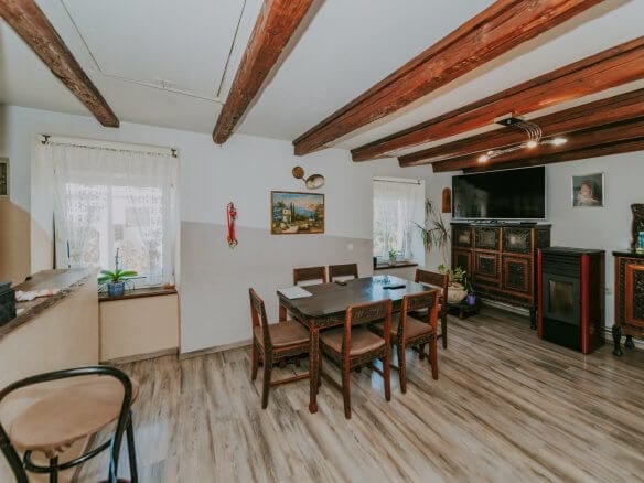 Umago | Petrovia | Spazioso appartamento con taverna e cortile