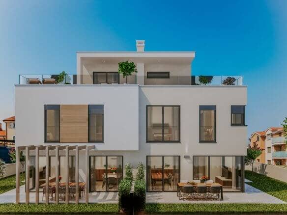 Zambratija moderne Wohnung in einem neuen Gebäude