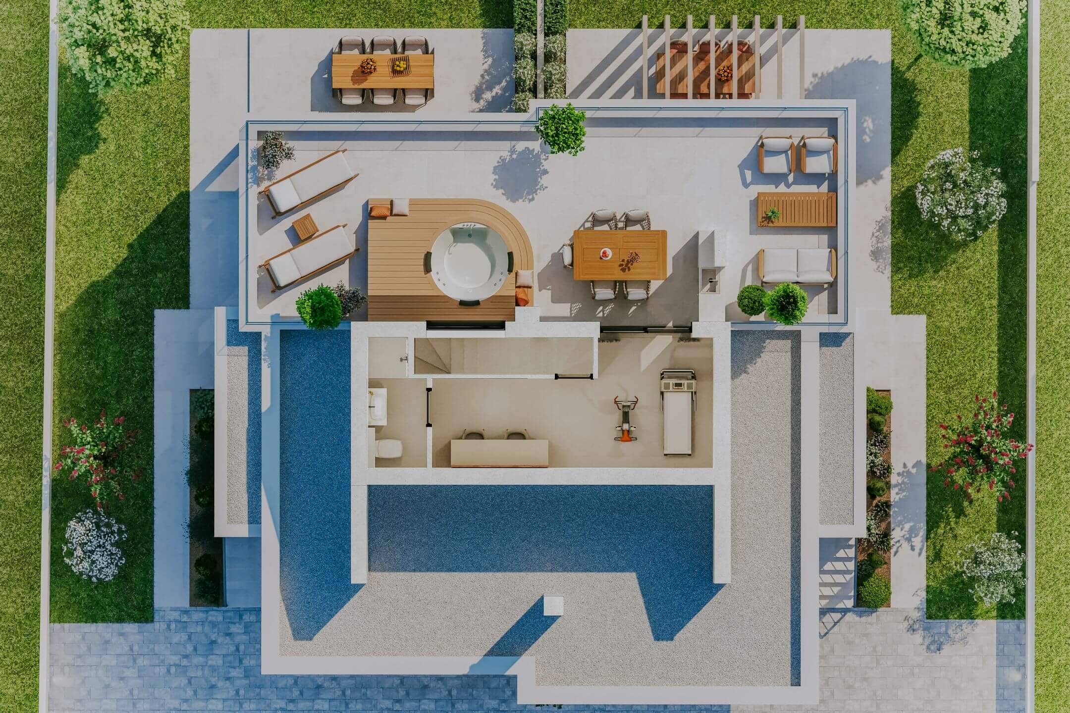 Zambratija moderne Wohnung in einem neuen Gebäude