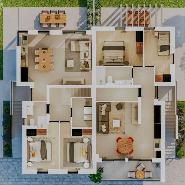 zambratija moderno stanovanje v novogradnji