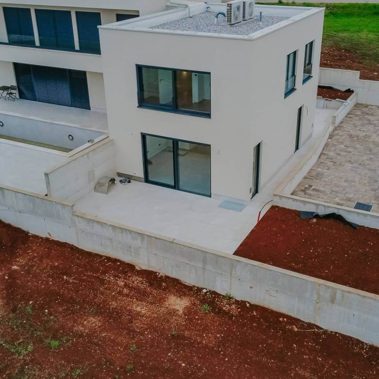 novigrad a modern house in a new building with a sea view