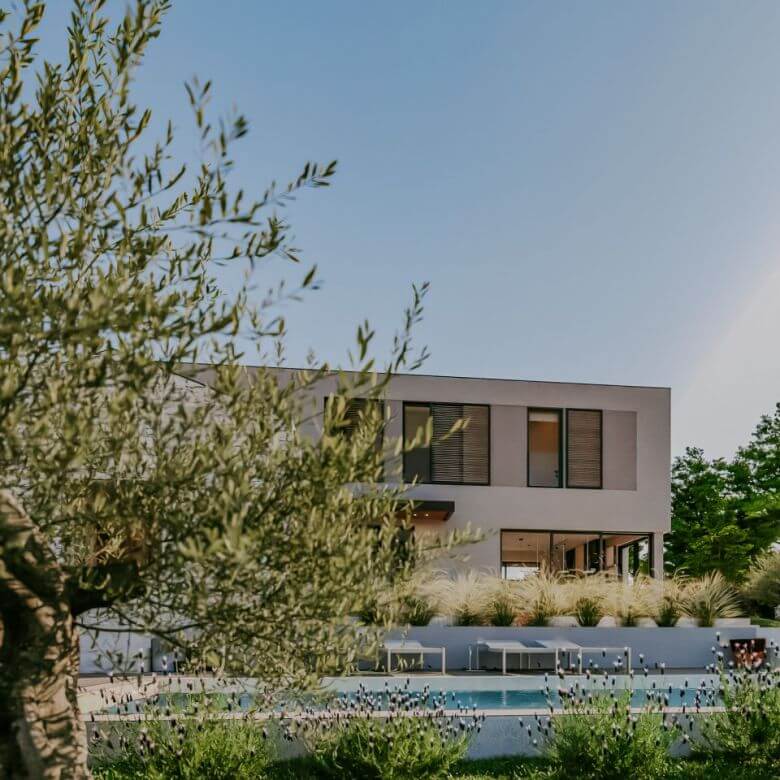 villa di design nei dintorni di orsera con piscina e benessere