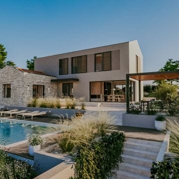 vrsar okolica dizajnerska vila s bazenom i wellnessom