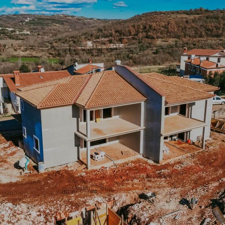 окрестности Кастеля двухквартирный дом с бассейном в новом здании