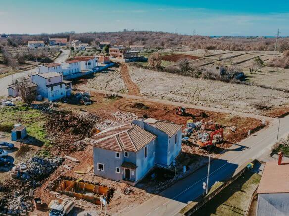 окрестности Кастеля двухквартирный дом с бассейном в новом здании