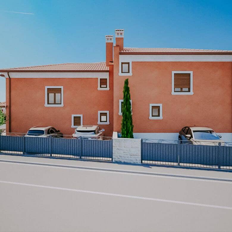 Doppelhaushälfte mit Pool in der Umgebung von Kastel in einem Neubau