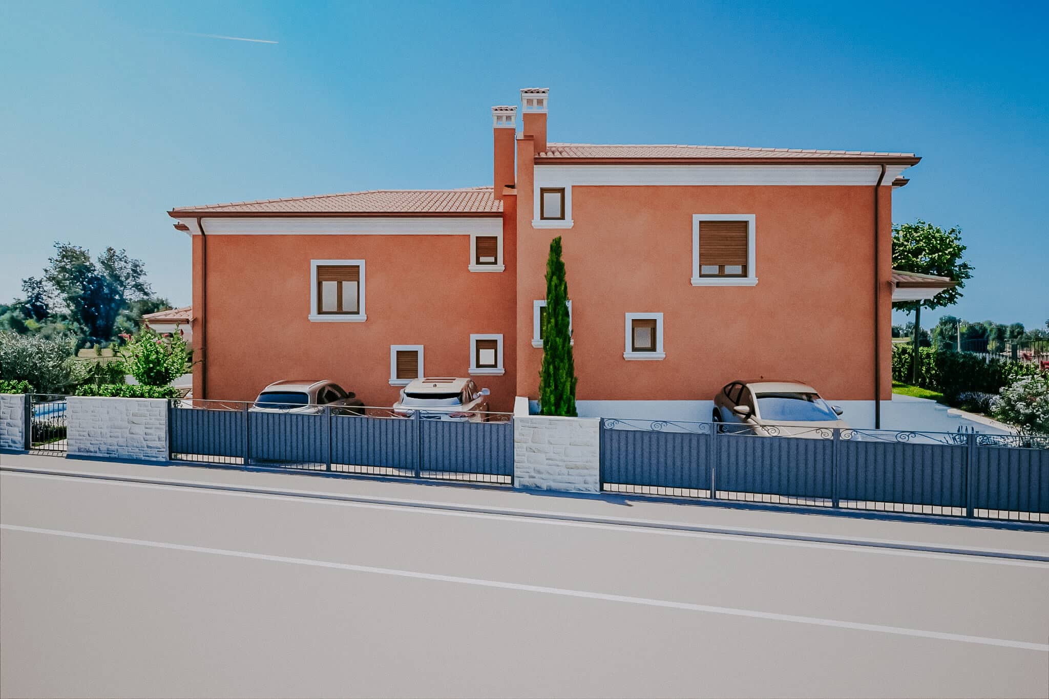 Doppelhaushälfte mit Pool in der Umgebung von Kastel in einem Neubau