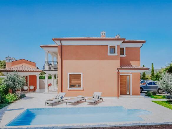 окрестности Кастеля двухквартирный дом с бассейном в новом здании