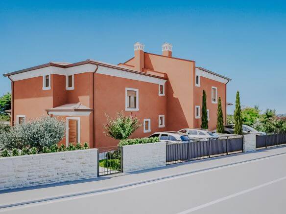 окрестности Кастеля двухквартирный дом с бассейном в новом здании
