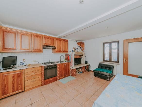 Porec Umgebung renoviertes istrisches Steinhaus mit Pool und Meerblick