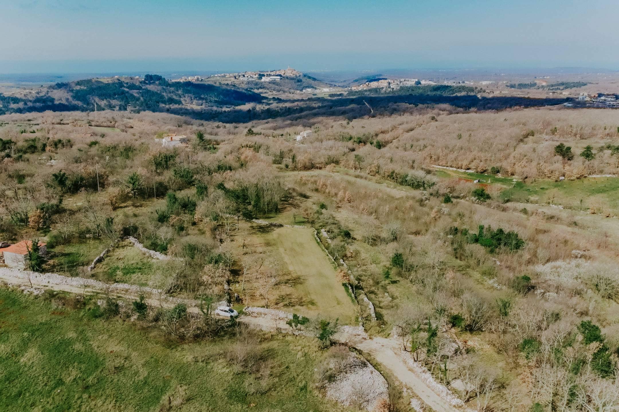 buje surroundings secluded building plot with an open sea view buje surroundings secluded building plot with an open sea view