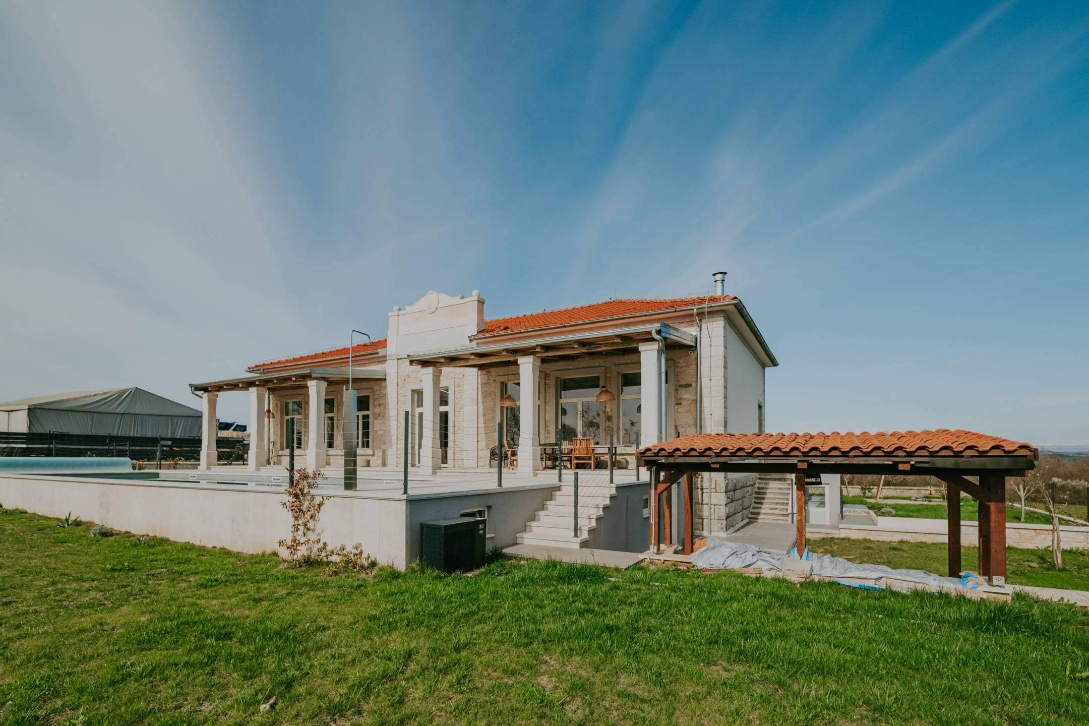 Porec Umgebung restaurierte historische freistehende Villa