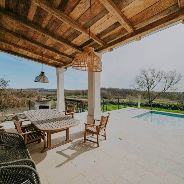 Porec Umgebung restaurierte historische freistehende Villa