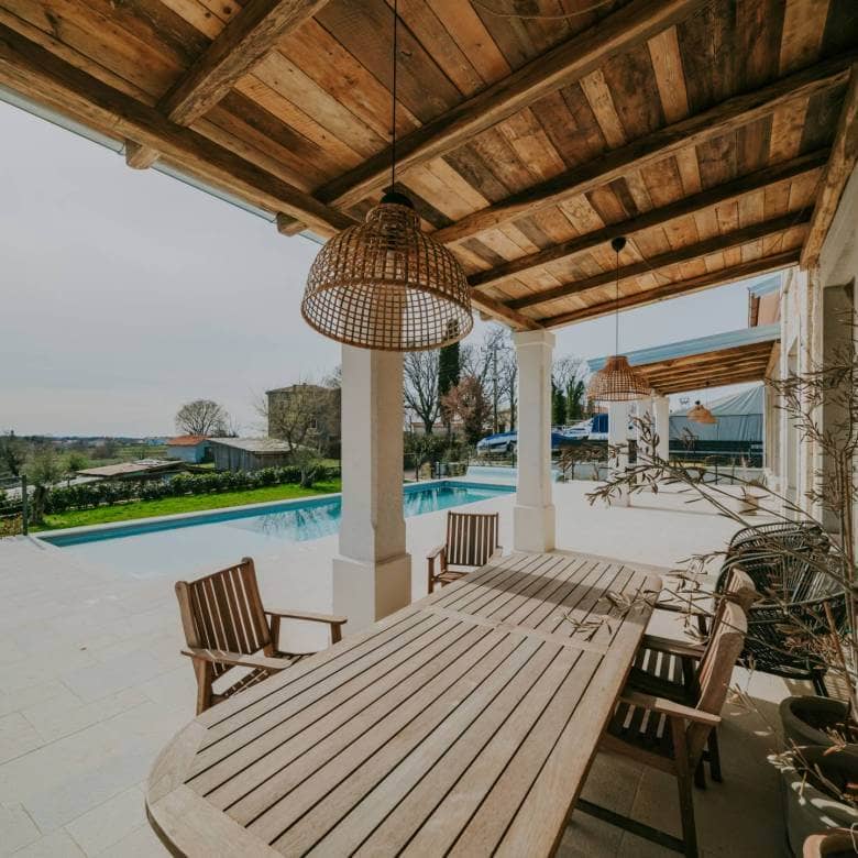 Porec Umgebung restaurierte historische freistehende Villa