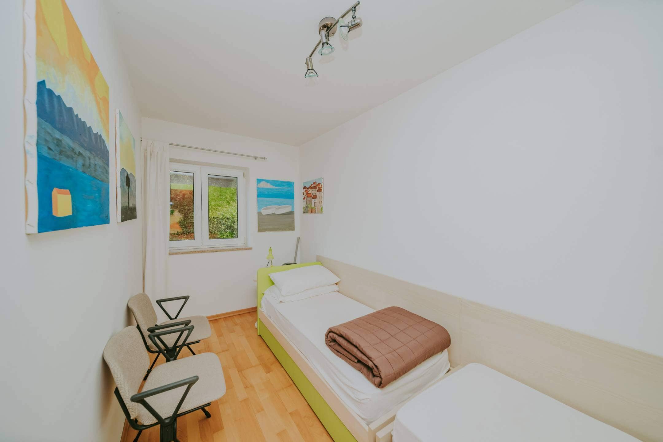 Zambratija Wohnung erste Reihe zum Meer im Erdgeschoss mit Garten