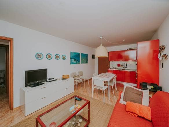 Zambratija Wohnung erste Reihe zum Meer im Erdgeschoss mit Garten