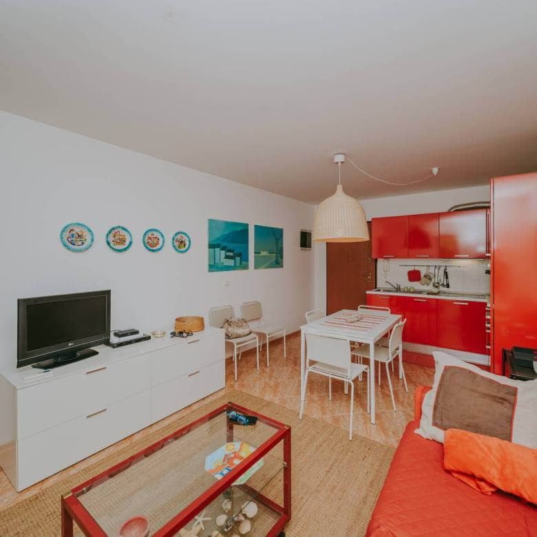 Zambratija Wohnung erste Reihe zum Meer im Erdgeschoss mit Garten