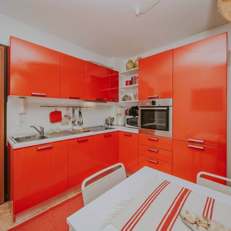 Zambratija Wohnung erste Reihe zum Meer im Erdgeschoss mit Garten
