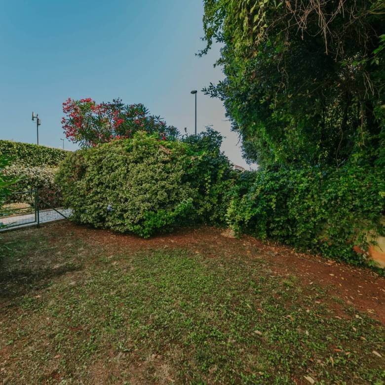 Замбратия квартира в первом ряду от моря на первом этаже с садом