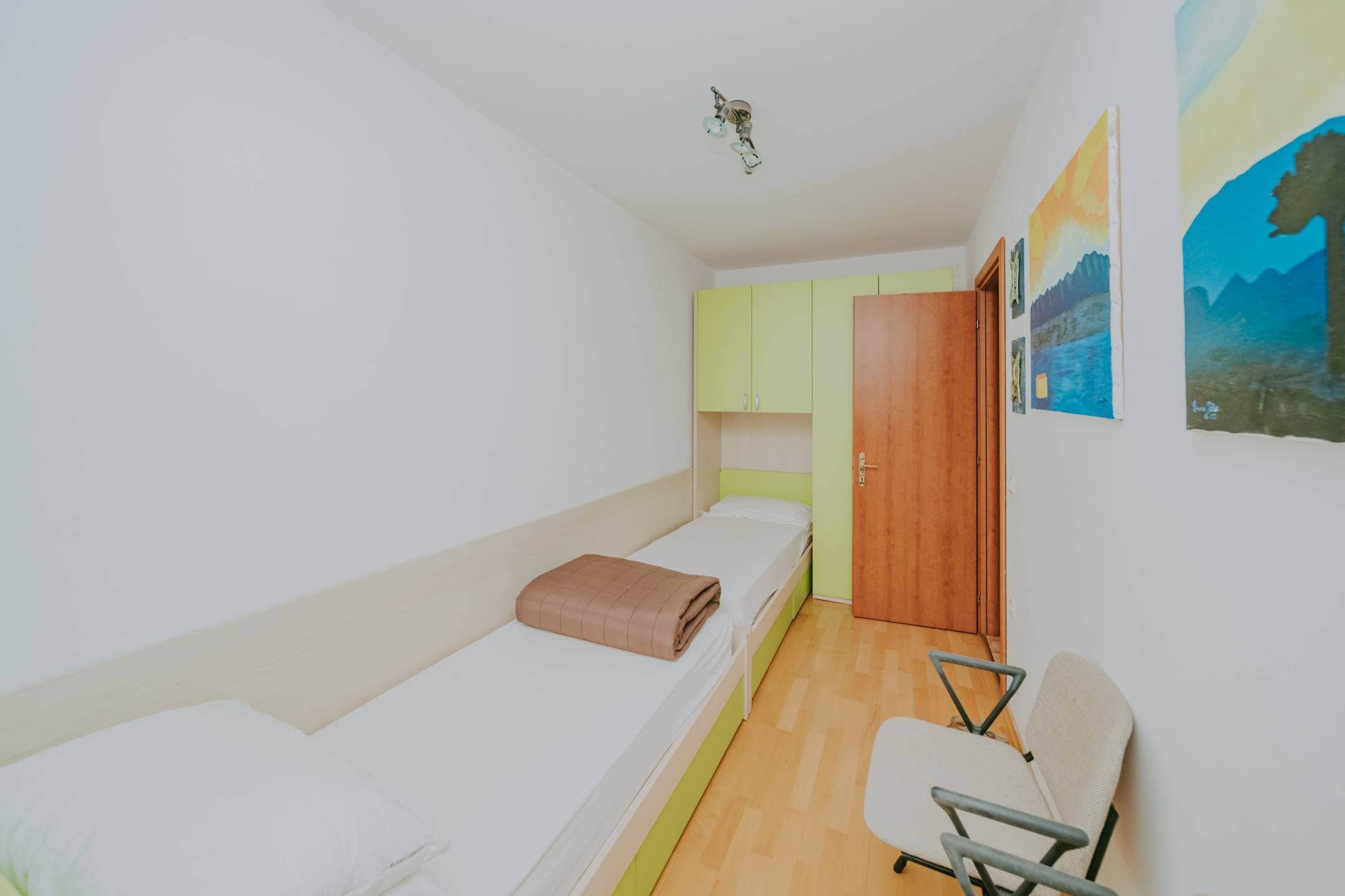 Zambratija Wohnung erste Reihe zum Meer im Erdgeschoss mit Garten