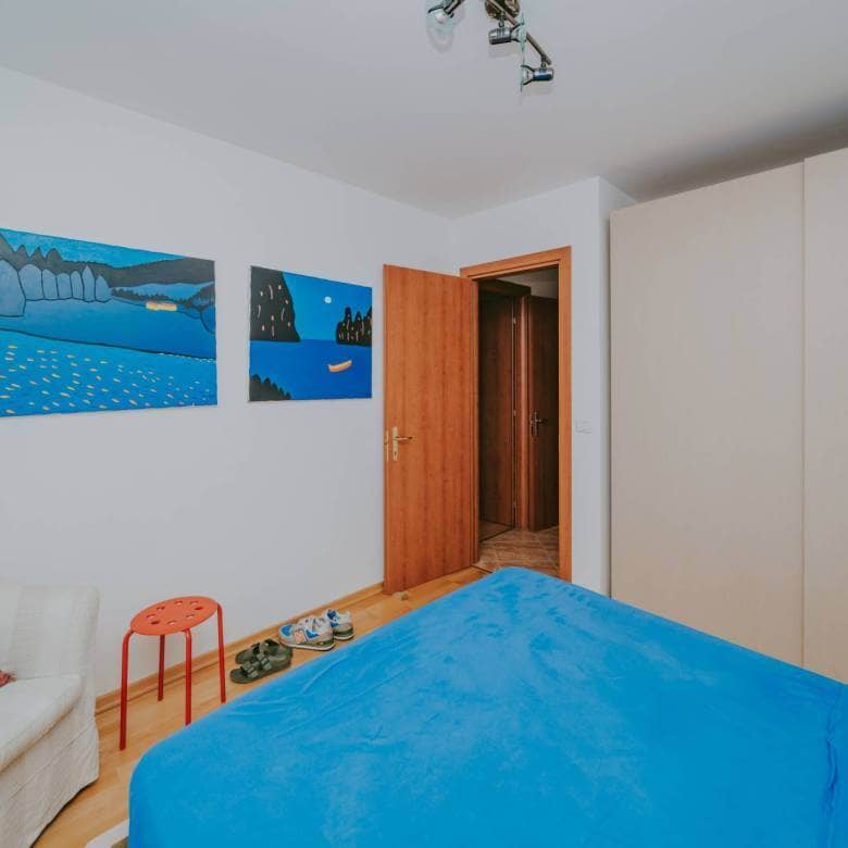 Zambratija Wohnung erste Reihe zum Meer im Erdgeschoss mit Garten