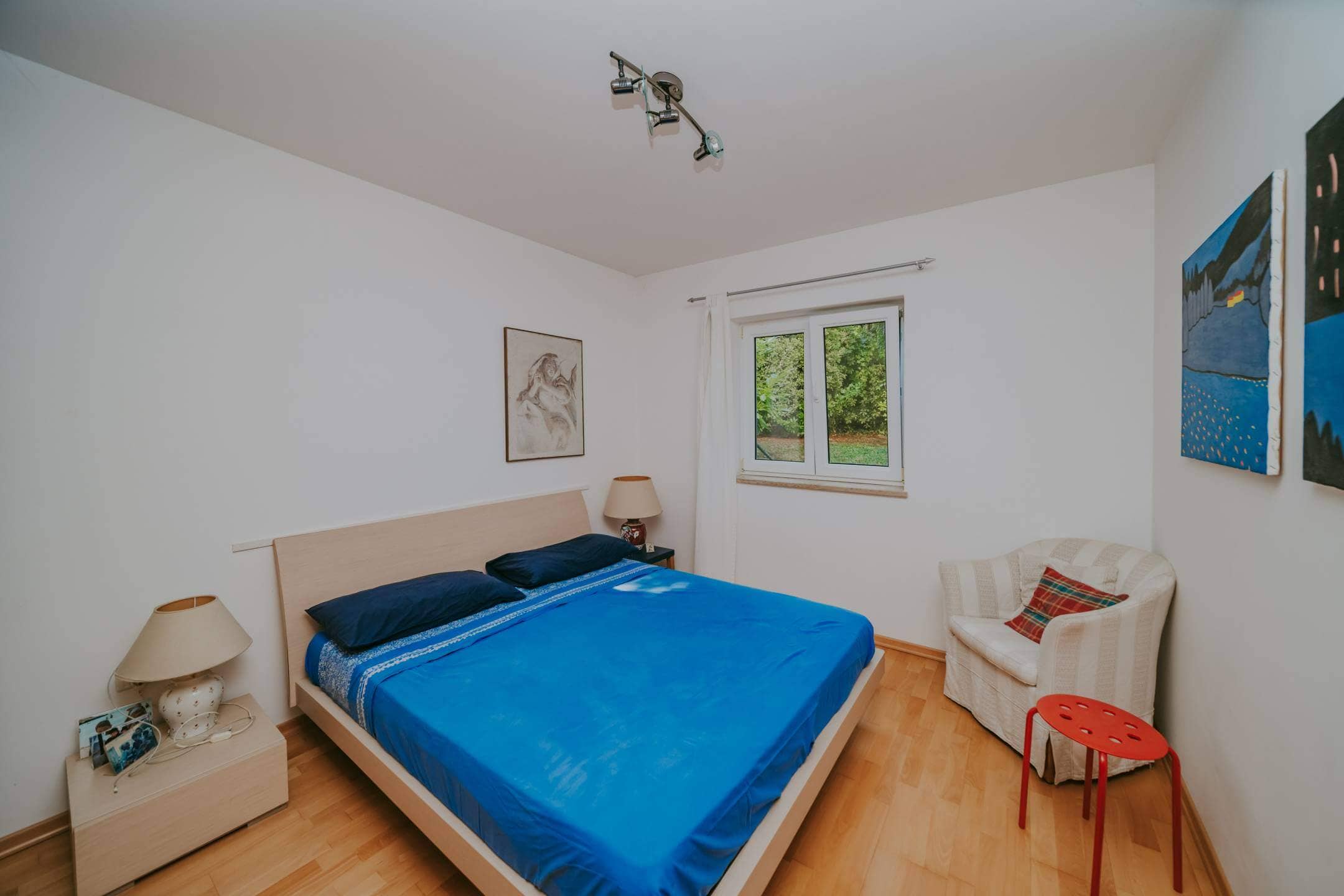 Zambratija Wohnung erste Reihe zum Meer im Erdgeschoss mit Garten