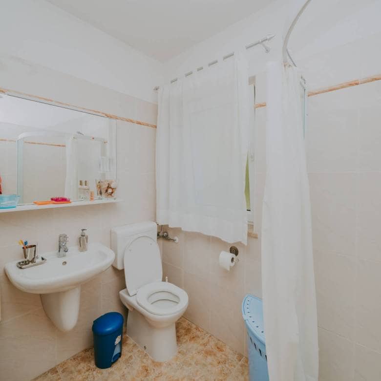 Zambratija Wohnung erste Reihe zum Meer im Erdgeschoss mit Garten