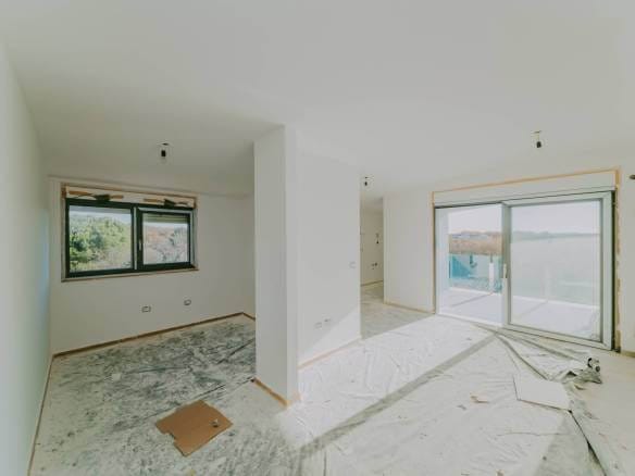 lovrecica modern apartment in a new building with an open sea view