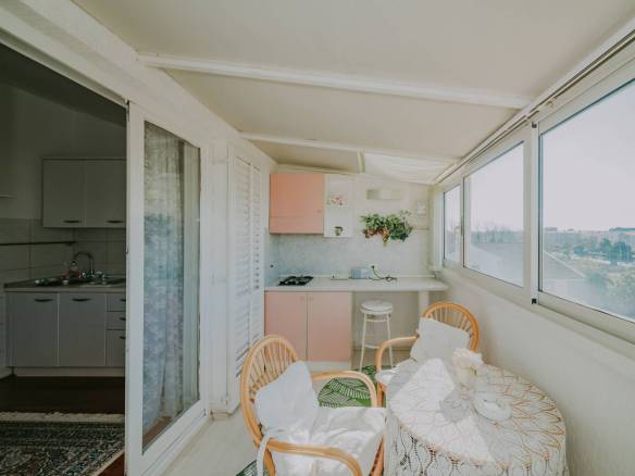 novigrad garsonjera v drugi vrsti do morja z odprtim pogledom na morje