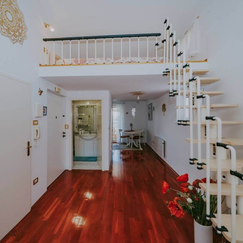 novigrad garsonjera v drugi vrsti do morja z odprtim pogledom na morje