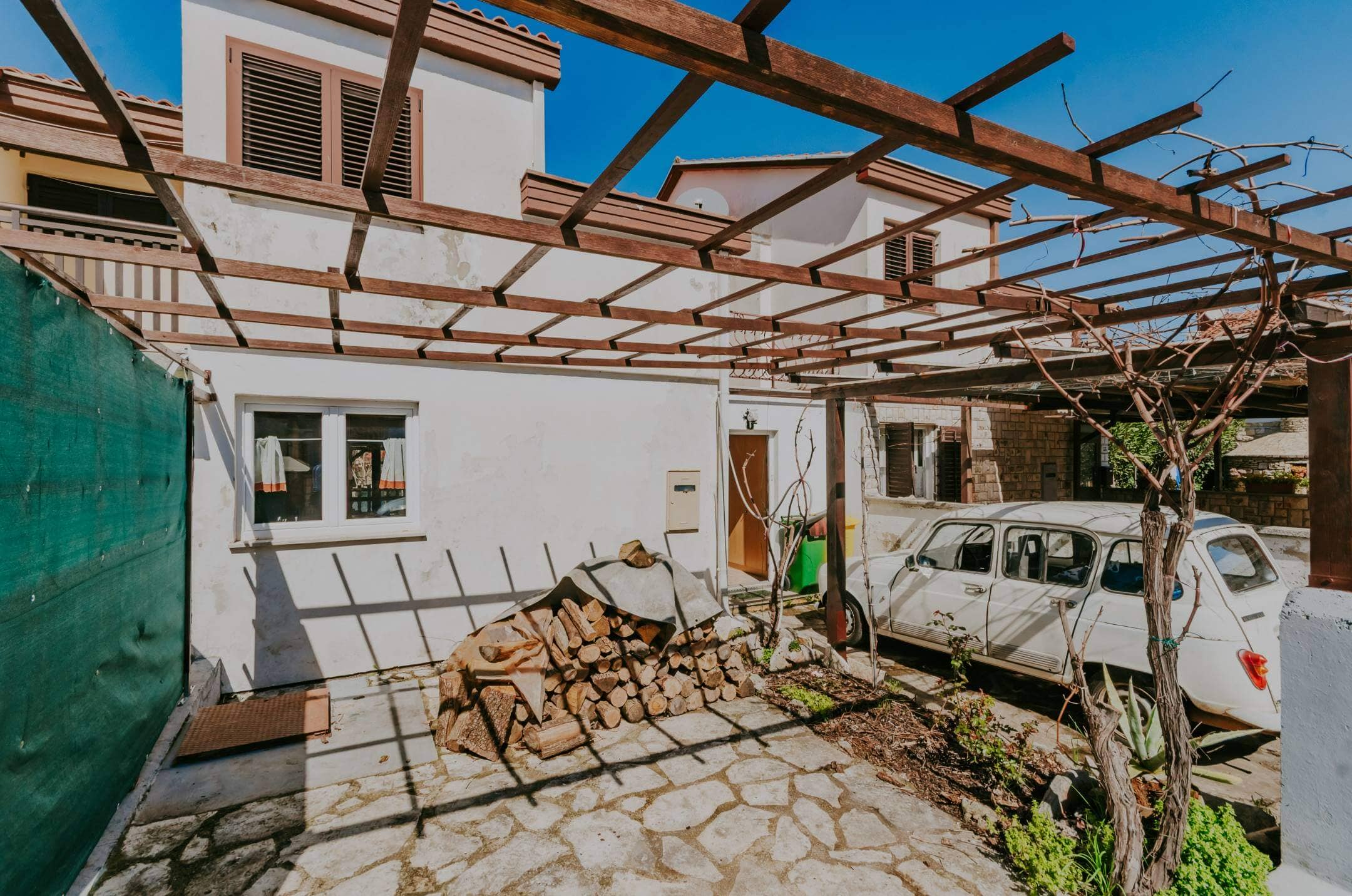 novigrad dajla house in a row meters from the sea with a sea view