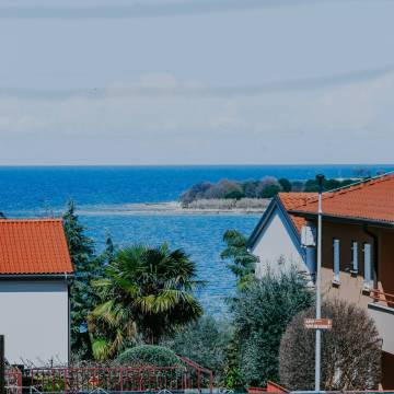novigrad dajla house in a row meters from the sea with a sea view