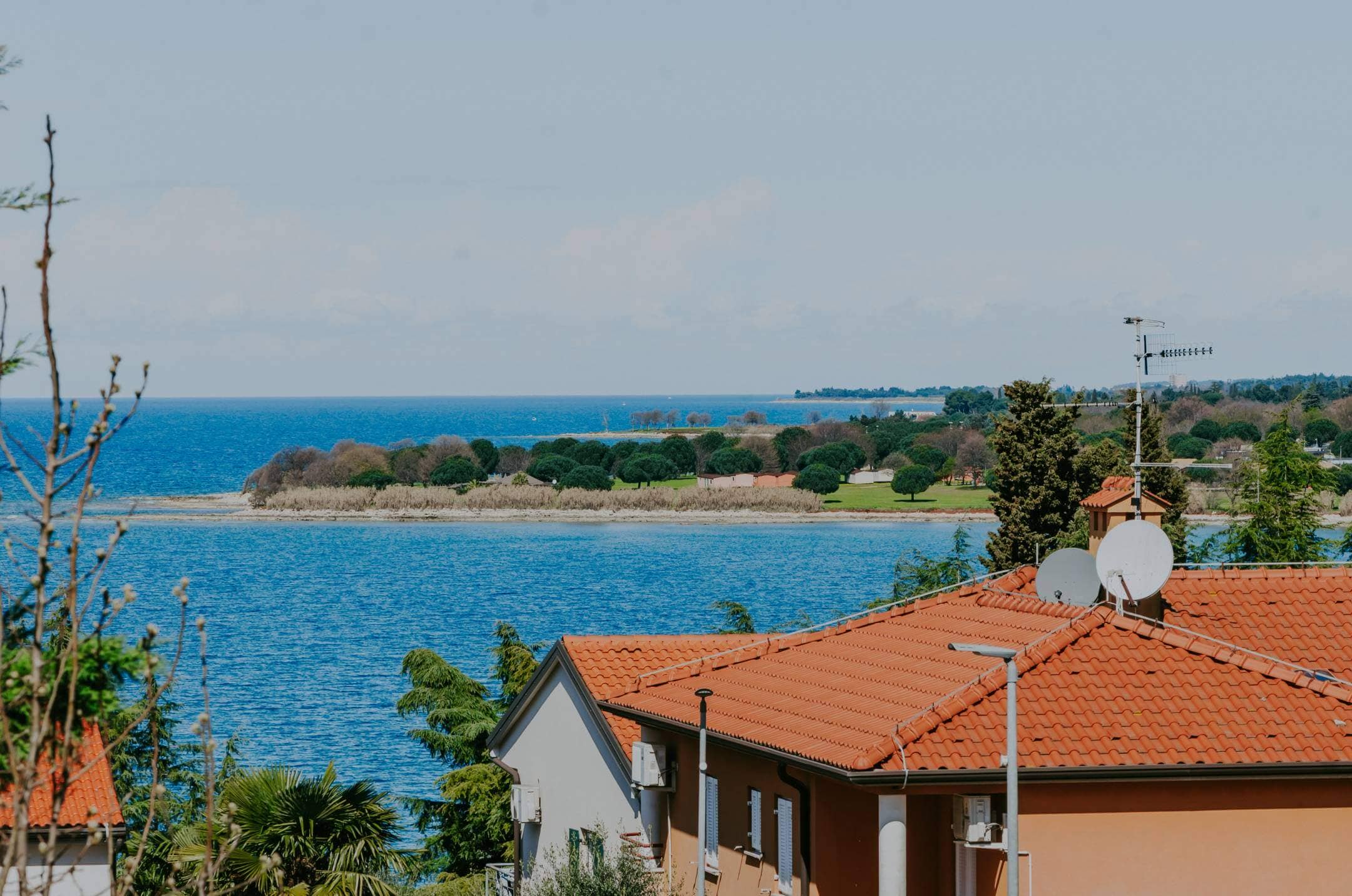novigrad dajla house in a row meters from the sea with a sea view