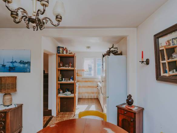 новиград даджла дом в ряду метров от моря с видом на море